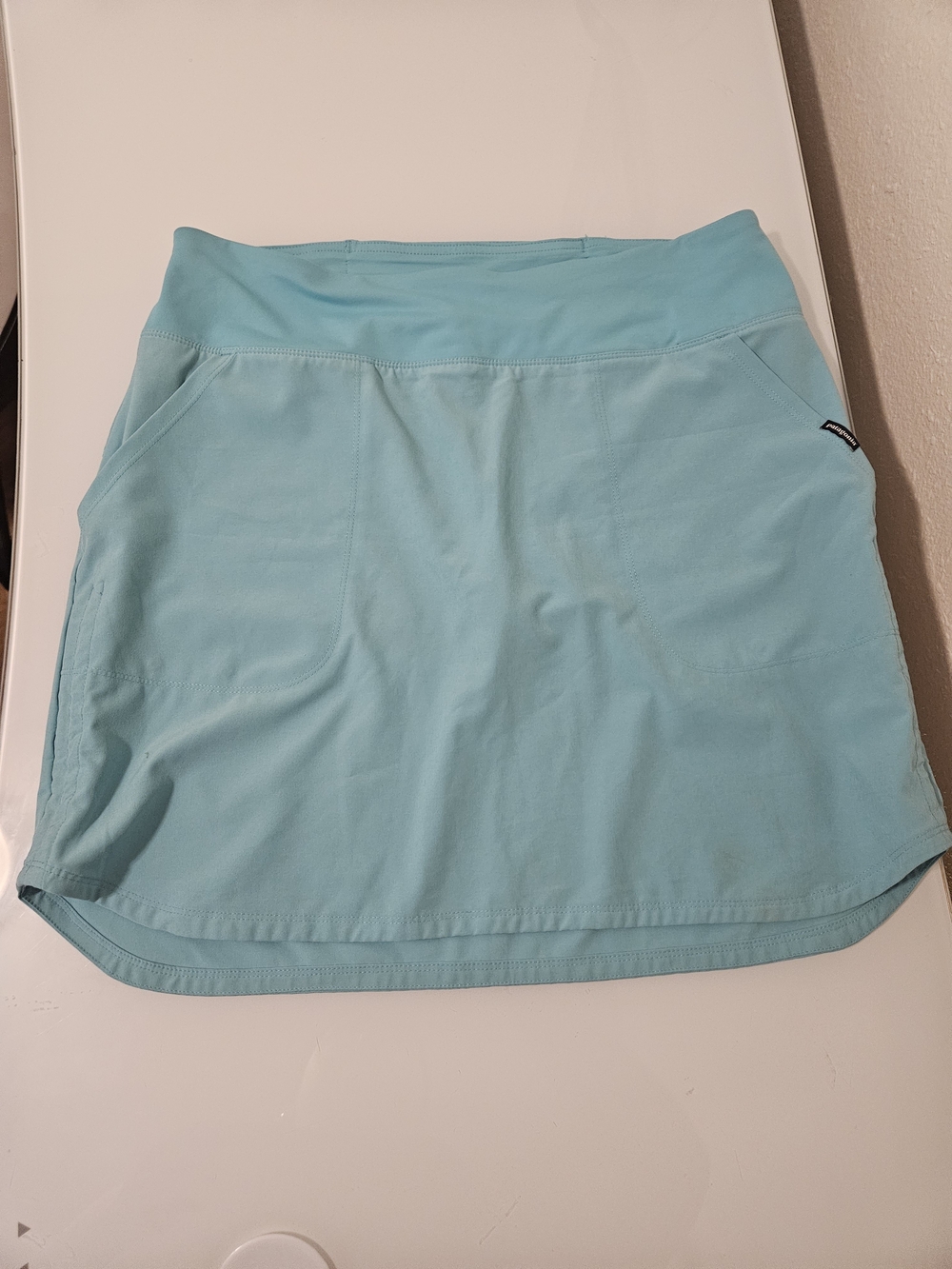 Patagonia Light Blue Athletic Skirt with Pockets